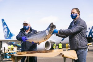 Alaska Airlines & partners serve up season's first Copper River salmon to first responders
