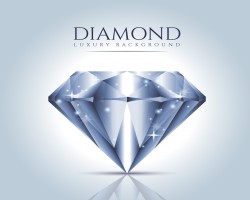 What are the diamond with sapphire side stones?
