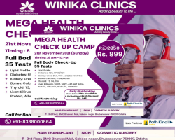 Mega Health Check Up Camp on 21st Nov organized by Winika Clinics at a discounted Price